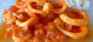 Encornet sauce tomate