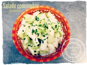 Salade concombre-pomme