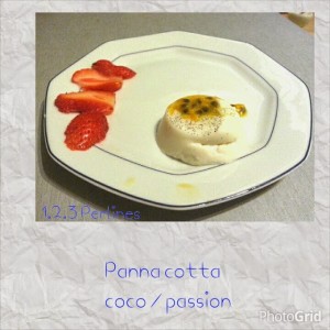 Panna cotta Coco - Fruits de la passion WW
