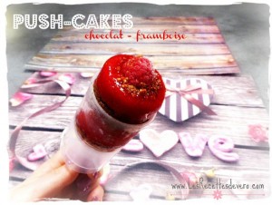 Push-cakes chocolat-framboises