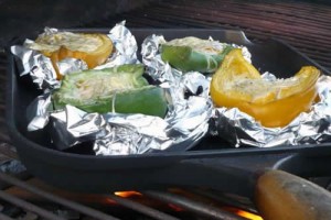 Poivrons et feta grillés (four ou barbecue)
