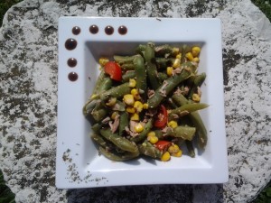 Salade composée de  haricots verts