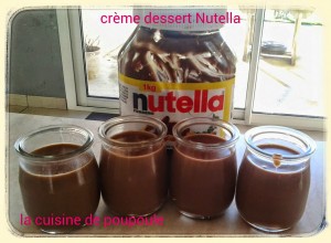 Crème dessert au nutella